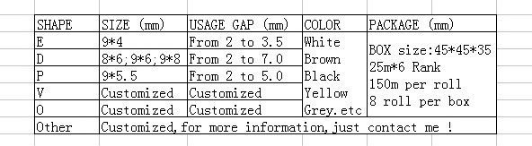 epdm seal strip